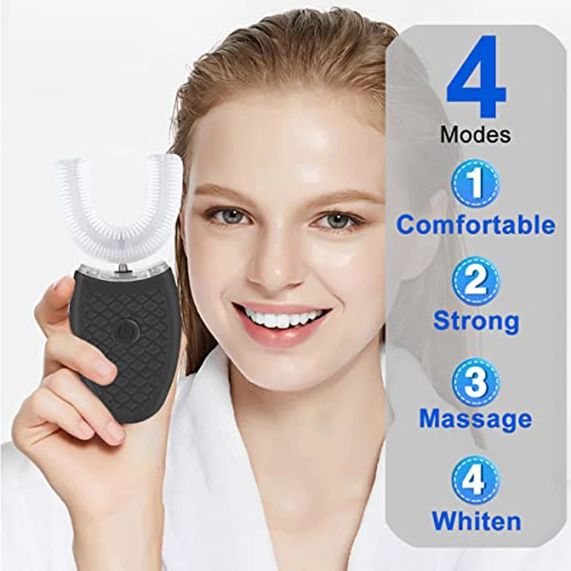 Professional Electric Teeth Tray Waterproof Wireless Rechargeable Tooth Whitening Machine LED Light White Light Teeth Brush