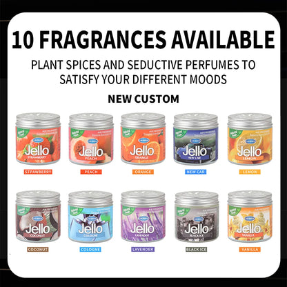 Car Air Freshener Solid Balm Cologne Lavender Lemon Vanilla Odor Eliminator Long-lasting Perfume Scent Ornament Auto Accessoies