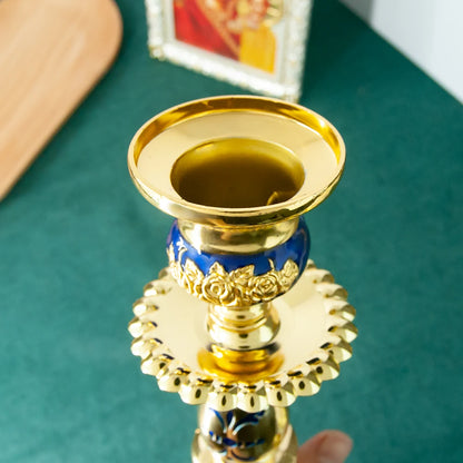 HT Religion Handhold Candle Holder Church Decor Single Candlestick Orthodox Church Supplies Religious Rituals Accessory