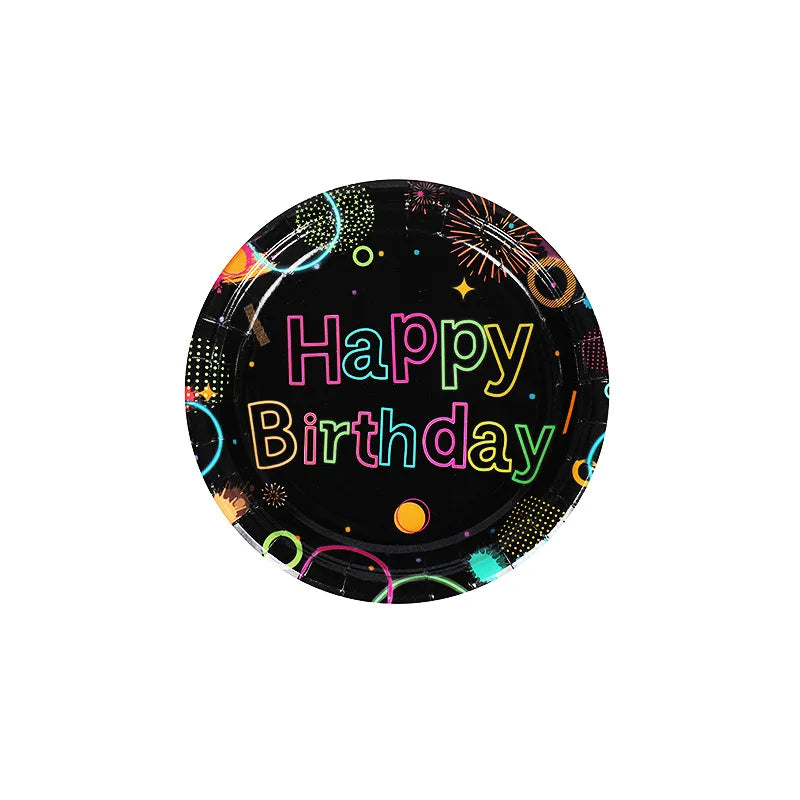 Glow Party Table Covers Neon Party Tablecloths Party Tablecloths Disposable Plastic Neon Glow Table Cloth Birthday Party Supplie