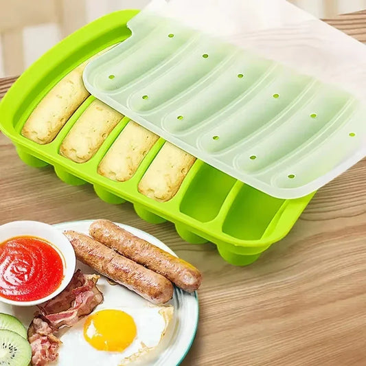 Food Grade Silicone Sausage Mold Baby Food Supplement Tool Home Made Hot Dog Ham Sausage Baking Mold Sausage Mold