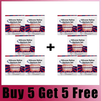 False Teeth Silicone Upper Lower Veneers Perfect Laugh Veneers Dentures Paste Fake Teeth Braces Comfortable Teeth Orthodontic