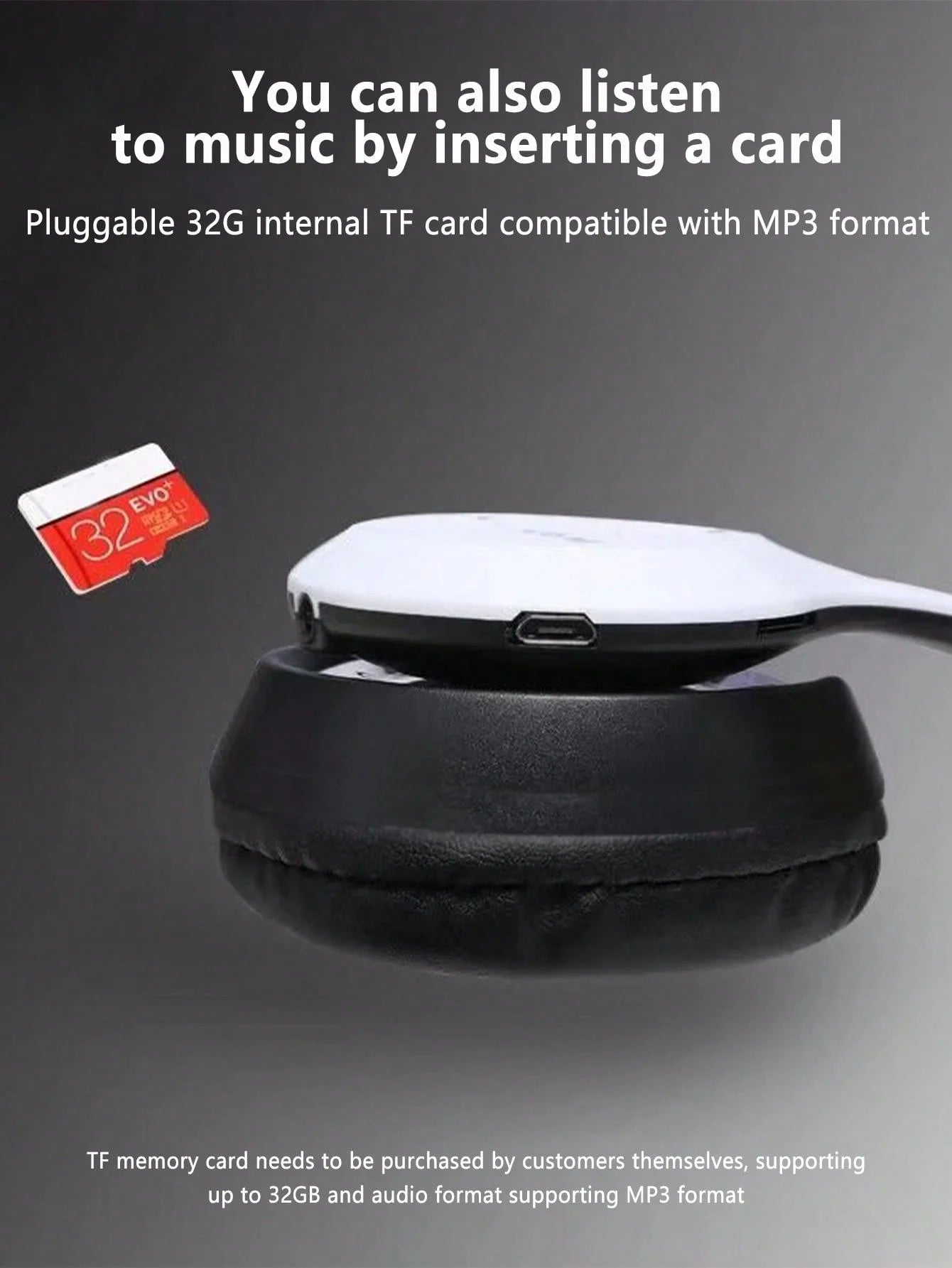 Headset Stereo Wireless Headset, Foldable Gaming Headset, Bass-heavy Wireless Sports Headset