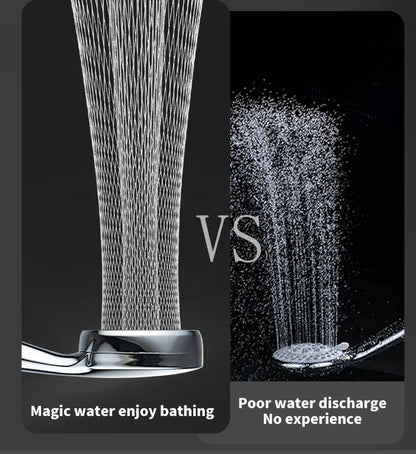 High Pressure Water Saving Rainfall Shower Head Bathroom Accessories ABS Chrome Holder Showerhead  Bathroom Accessories