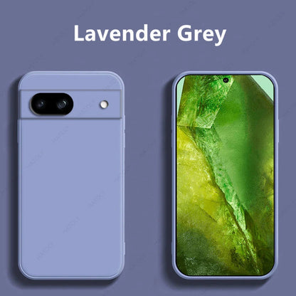 For Google Pixel 8a Case For Google Pixel 8a Case Funda Liquid Soft Silicon Para Bumper Phone Back Cover For Google Pixel 8a