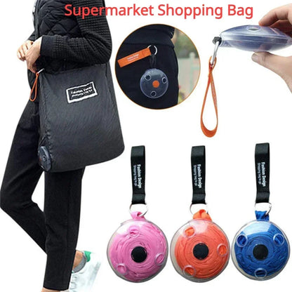 Reusable Pouch Front Page Things for the Home Ultra Small Shopper Bag Eco-friendly Storage Bag Fold Handbags Telescopic Disk