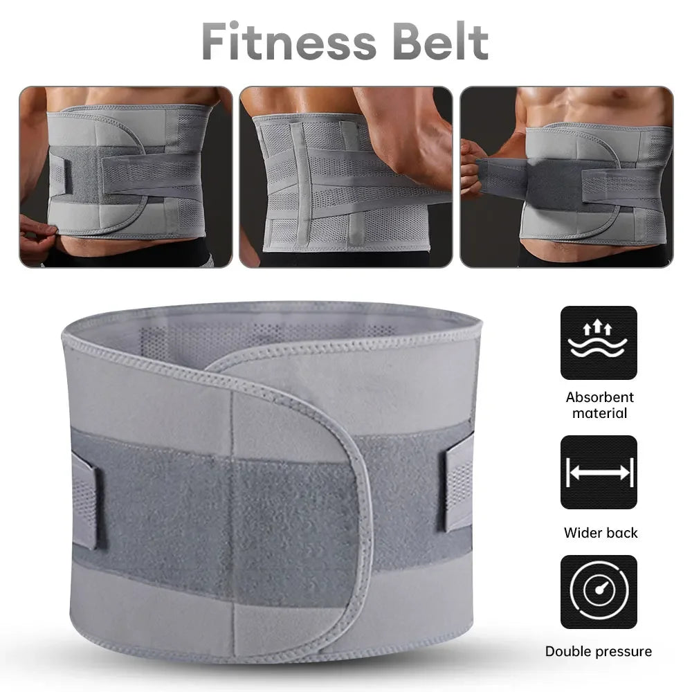2024 Adjustable Back Braces Waist Belt Men Women Work Lower Back Pain Relief Breathable Anti-skid Spine Lumbar Support Belt