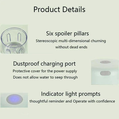 250ML Electric Kitchen Food Chopper Mini USB Food Crusher Portable Meat Grinder Vegetable Chopper For Kitchen household Outdoor