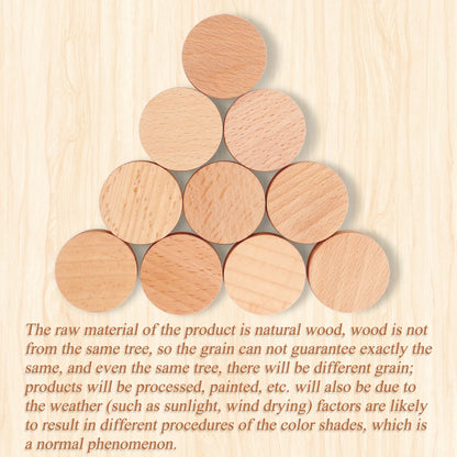 Wooden Hook, Geometric Shape Wood Wall Hook, Wooden Coat Peg Coat Hanger for Hanging Clothes, Hat, Scarves and Towel in Bedroom,