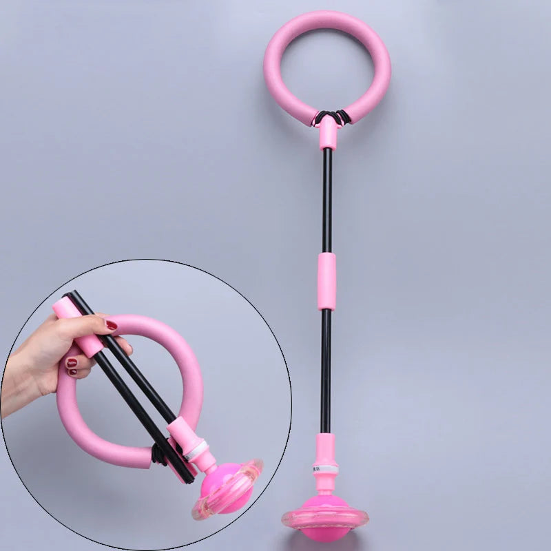 Flash Jumping Rope Ball Kids One Foot Outdoor Fun Sports Children Jumping Force Reaction Training Swing Ball Child-parent Games