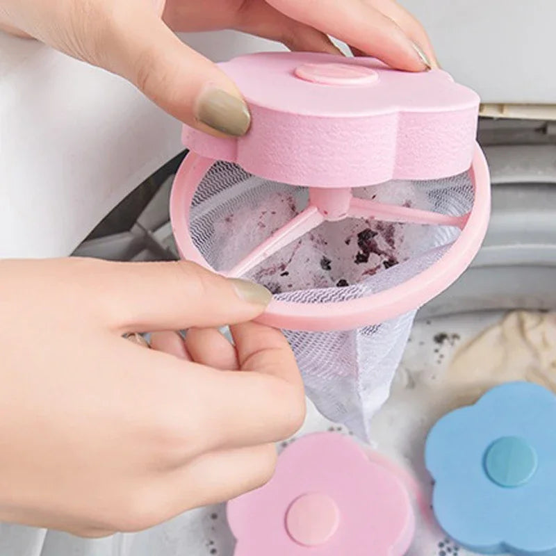 Lint Catcher Fur Laundry Hair Catcher Washing Machine Pet Hair Catcher Remover Filter Floating Lint Mesh Bag Filter Net Pouch