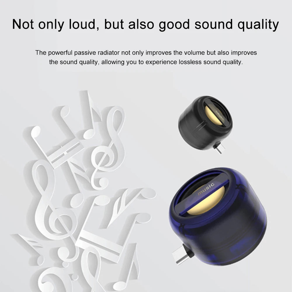 Mini Speaker-Mobile Phone Speakers In-line MP3 Speaker Amplifier External High Quality Sound Wired Audio Amplifier Portable