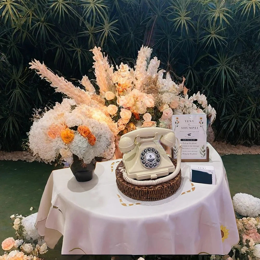 Audio Guest Book Phone wedding guest voice blessing message book banquet voice check-in message phone birthday party celebrati
