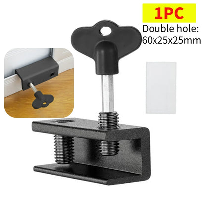 5-1pc Sliding Sash Stopper Cabinet Locks Straps Aluminum Alloy Safety Lock Child Protection Door And Window Anti-theft Lock