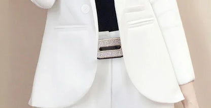 Office Outfit Professional White Wear To Work Trouser Suit Two Piece Set Pants for Women Womens 2 Pant Sets Black Blazer and Xxl