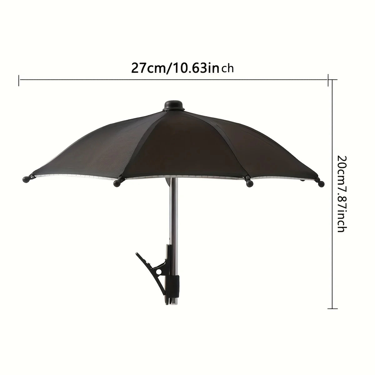 Mobile Phone Holder Sunscreen Umbrella Clip Outdoor Mobile Phone Fixed Umbrella Rain Parasol Mobile Phone Anti-Reflective