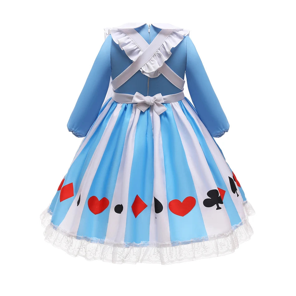 Girl Alice Costume Halloween Maid Lolita Dress Kids Cosplay Servant Family Party Fancy Clothing New Arrival