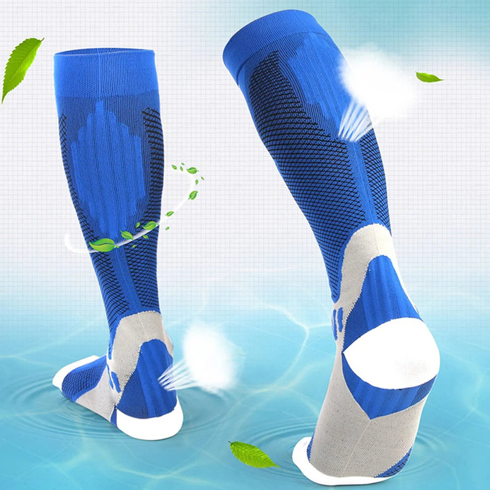 BraceTop 1 Pair Sports Stockings Compression Golf Sport Socks Medical Nursing Stockings Prevent Varicose Veins Socks Rugby Socks
