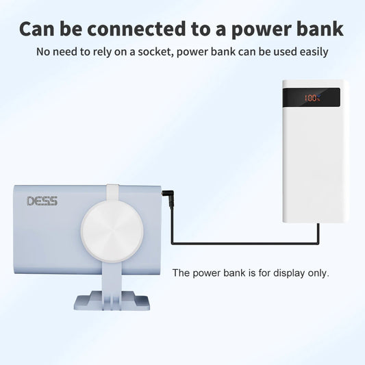 DESS Portable Dual-Band WiFi6 Bluetooth 5.0 Android 13 Smart Projector Suitable for Home Theater Video Power Bank Power Supply