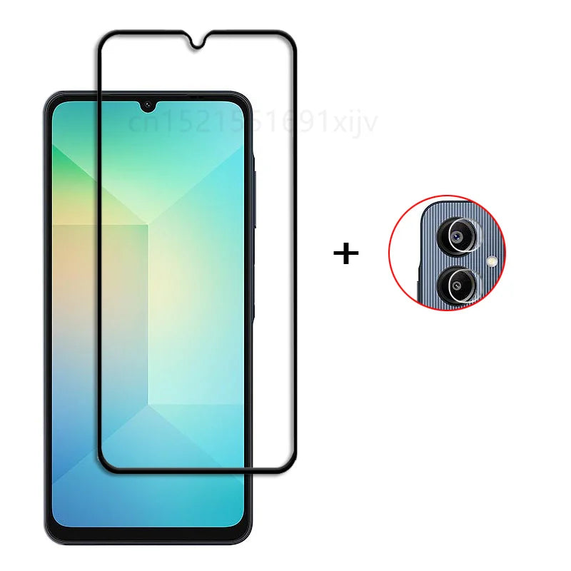 For Samsung Galaxy A06 Full Cover Tempered Glass Samsung Galaxy A06 A05 A05s Screen Protector 9H Lens Film Samsung Galaxy A06