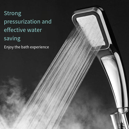 300 hole ultra strong pressurized shower head, square handheld shower head, pressurized shower head, water-saving shower head