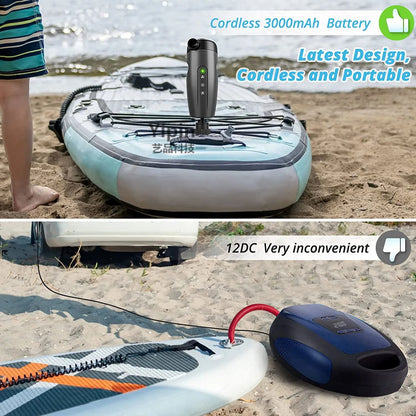 Electric Air Pumps Wireless Inflator Plastic Rechargeable for Camping Gear Paddle Board Pool Toys Tire Quick Inflation