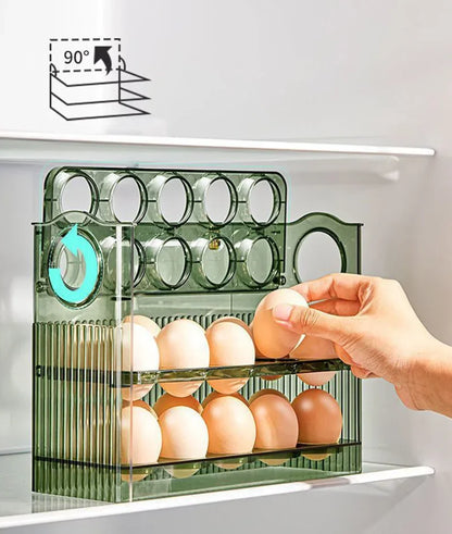 New Egg Storage Box Refrigerator Organizer Food Containers Egg Fresh-keeping Case Holder Tray Dispenser Kitchen Storage Boxes