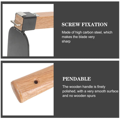 Iron Gardening Cultivator Manual Wooden Handle Agriculture Hoe Vegetable Farming Tool Weeding Hoe