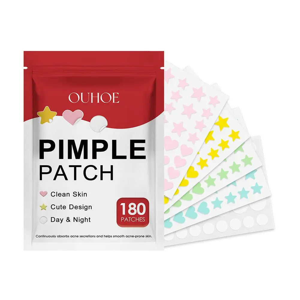 180PCS Acne Pimple Patches Colorful Breathable Acne Removal Absorb Secretions Anti Infection Originality Concealer Makeup Tool