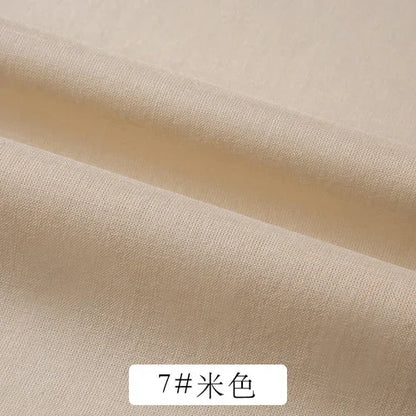 Cotton Summer Solid Color Clothing Lining Cloth White Cotton Dress Mesh Cotton Clothes Lining Fabric