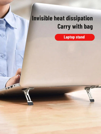 Laptop Heighten Stand for Keyboard Tablet Phone Holder Mini Portable Legs Laptop Stands for Macbook Huawei Notebook Support Feet