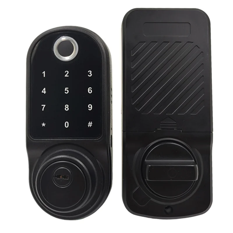 Smart Door Lock Can Be Operated By Fingerprint Sensor, Remote Intercom App, Smart Door Lockabgi