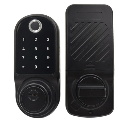 Smart Door Lock Can Be Operated By Fingerprint Sensor, Remote Intercom App, Smart Door Lockabgi