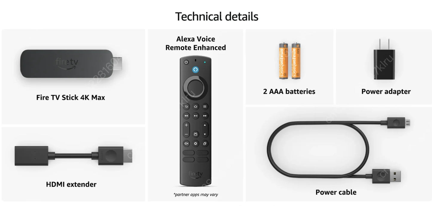 Amazon Fire TV 4K MAX, Android TV Box, Netflix 4K Streaming stick with wifi 6E.16GB Storage All NEW