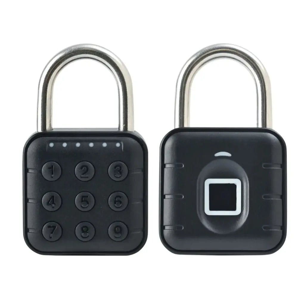 Cabinet Keyless Fingerprint Lock Waterproof Intelligent Safety Smart Padlock Zinc Alloy Anti-theft Electronic Door Lock Outdoor