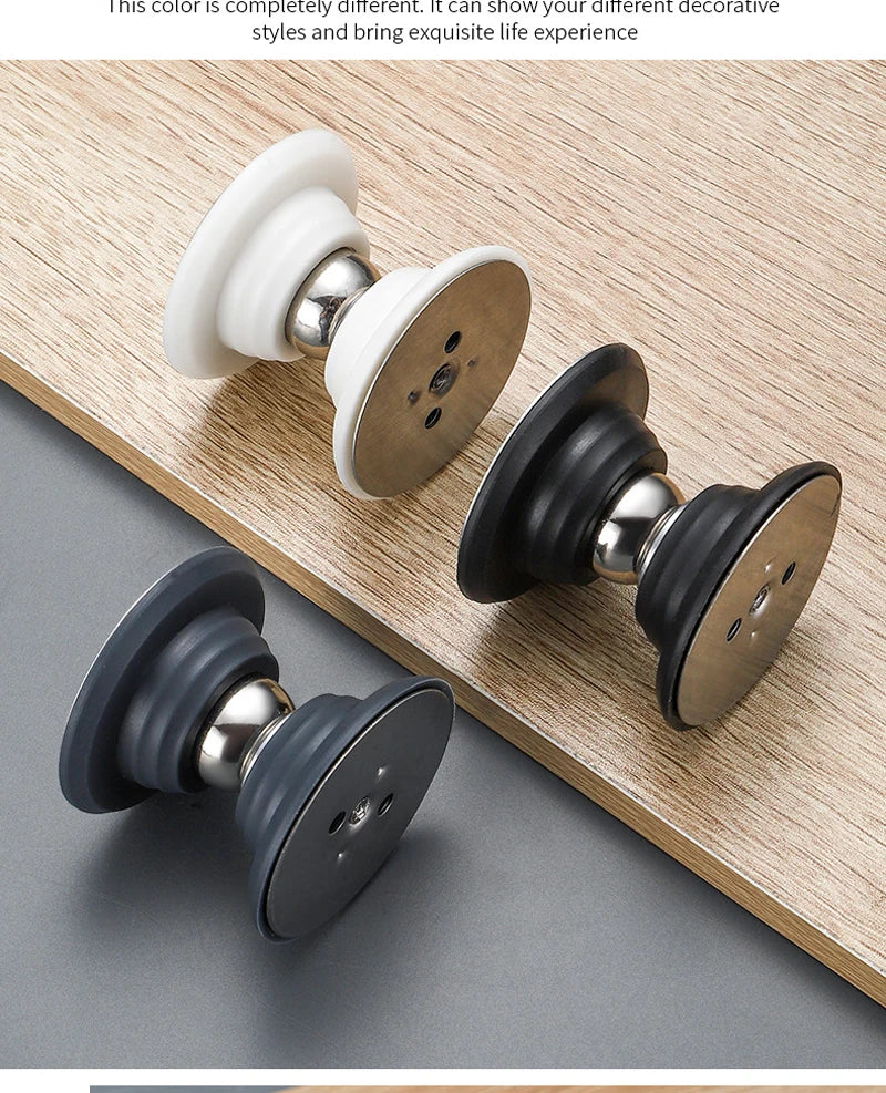 Rubber UFO magnetic door suction, indoor bedroom door, floor suction, door stopper, door handle protector