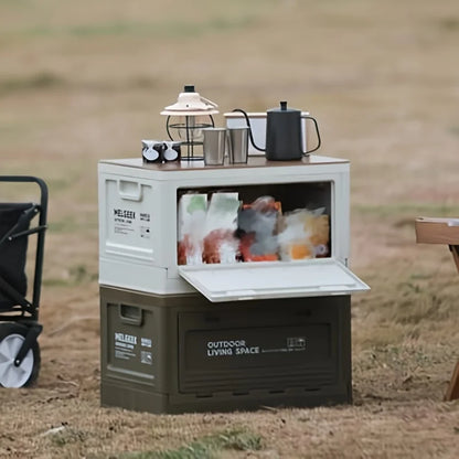 Folding Organizers Box Camping Storage Box Trunk Organizer Camping Picnic Camping Box Folding Outdoor Stool Organizers Storage