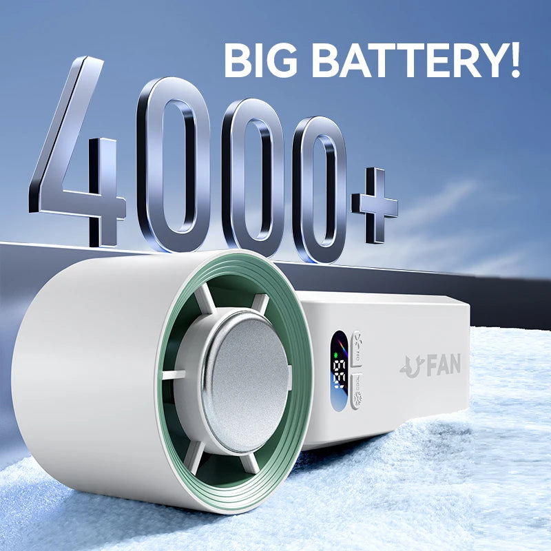 Handheld Fan, Portable Handheld Fan with Ice Function Turbo Powerful Rechargeable Fans  for Outdoor Indoor travel essentials