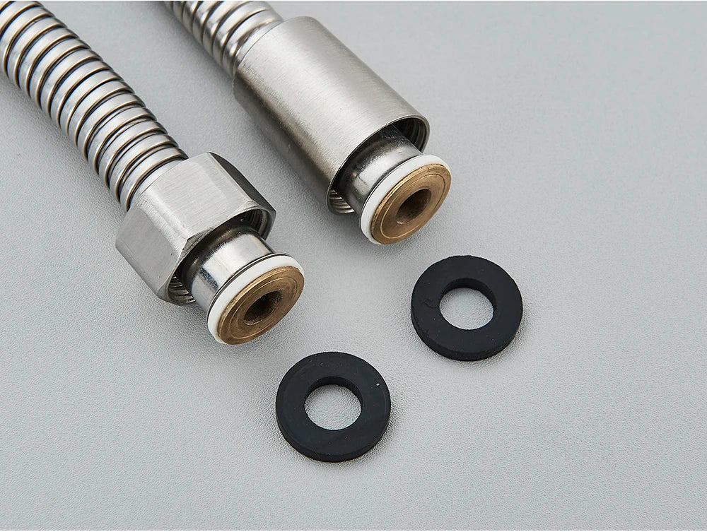 Brushed Nickle Hand Held Shower Head Handshower Head 100% Copper Head Faucet Accessory Single Function Shower Head Shower Hose