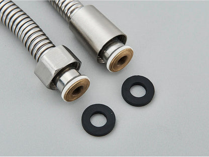 Brushed Nickle Hand Held Shower Head Handshower Head 100% Copper Head Faucet Accessory Single Function Shower Head Shower Hose