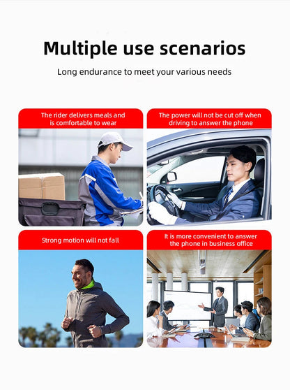 Wiereless5.0 Bluetooth Headset HandsFree Wireless Business Headset Driver Call Sports Headset for Huawei Xiao