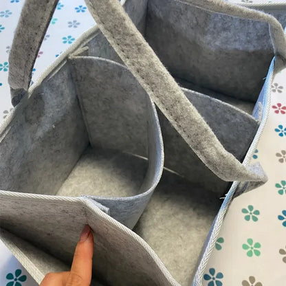 38*23*18cm Baby Diaper Caddy Organizer Portable Holder Bag for Changing Table and Car  Nursery Essentials Storage Bins