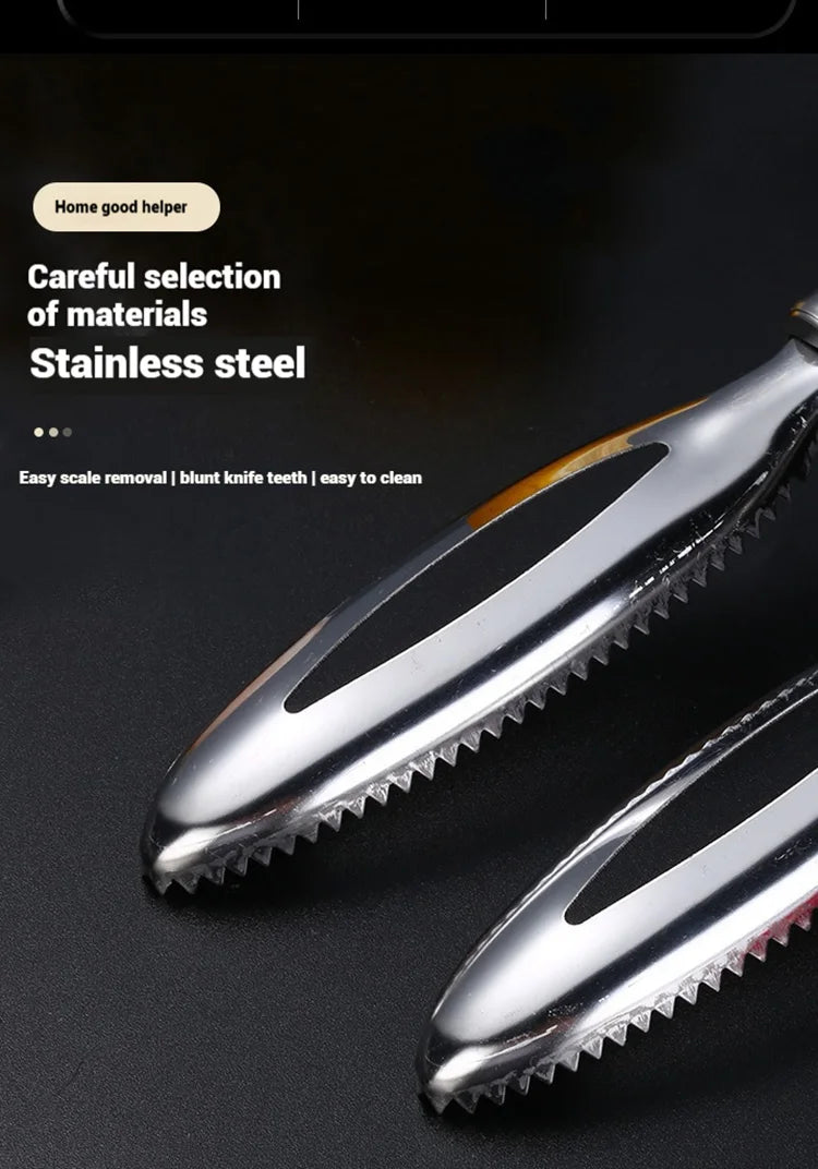 Stainless Fish Scales Scraping Graters Fast Remove Cleaning Peeler Scraper Bone Tweezers Tool Gadge Kitchen Accessorie Gadgets