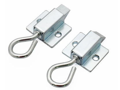 Window Gate Security Pull Ring Spring Bounce Door Bolt Anti-theft  Latch Lock Carbon Steel Retractable Hasp Industrial Hardware