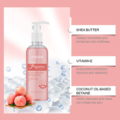 Fragrant Shower Gel Body Wash Perfume Long Lasting Fragrance Deep Cleansing Moisturizing Refresh Smooth Exfoliating Bath Lotion