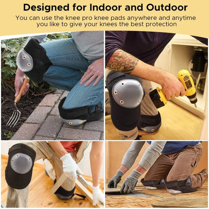 1Pair Professional Knee Pads for Work, Durable Construction Adjustable Knee Pads for Flooring, Gardening, Cleaning, Constructing