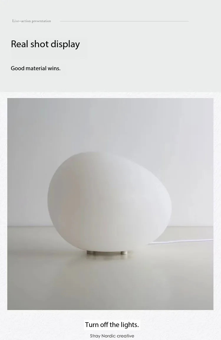 Cobblestone Night Light Modern Minimalist Atmosphere Table Top Decorative Lamp Romantic Desk Bedside Table Lamp