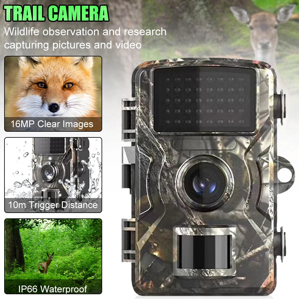1pcs Hunting Trail Camera Wildlife Camera Night Vision Motion Activated Outdoor Forest Camera Trigger Wildlife Scouting Camera