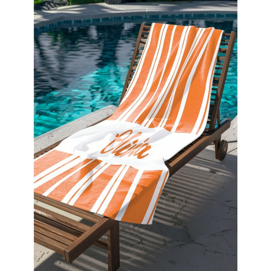 Name Beach Towel Name Custom Absorbent Quick-Drying Bath Towel Lightweight Summer Pool Towel Adult Boys Girls Graduation Gifts