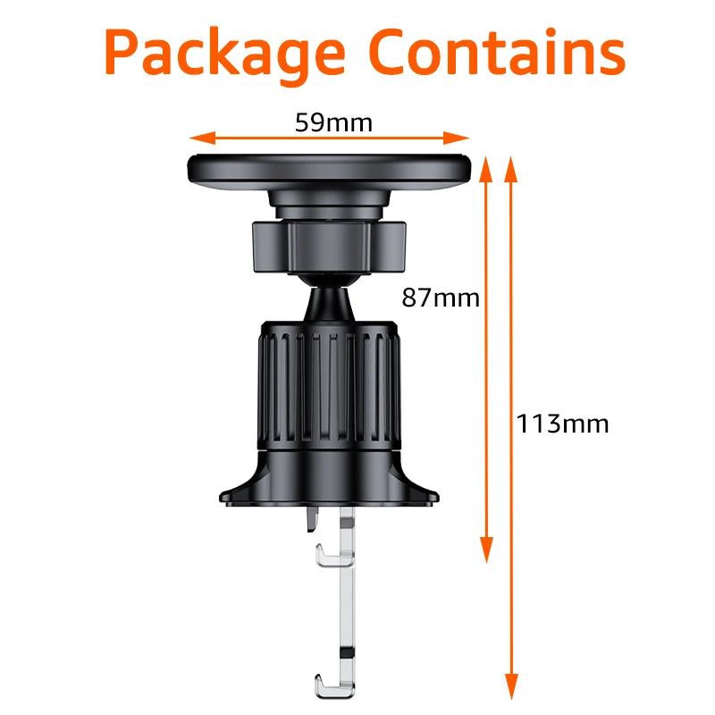 Magnetic Phone Holder Compatible With MagSafe Magnet Car Mount for iPhone 15 14 13 Xiaomi Car Air Vent Clip Mount GPS Brackets